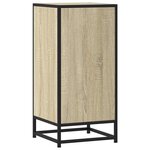 vidaXL Buffet chêne sonoma 35 5x35x76 cm bois d'ingénierie et métal