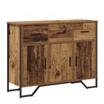 vidaXL Buffet avec tiroir Bois ancien 97 x 32 5 x 74 5 cm