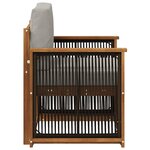 vidaXL Sofa de milieu extérieur Naturel