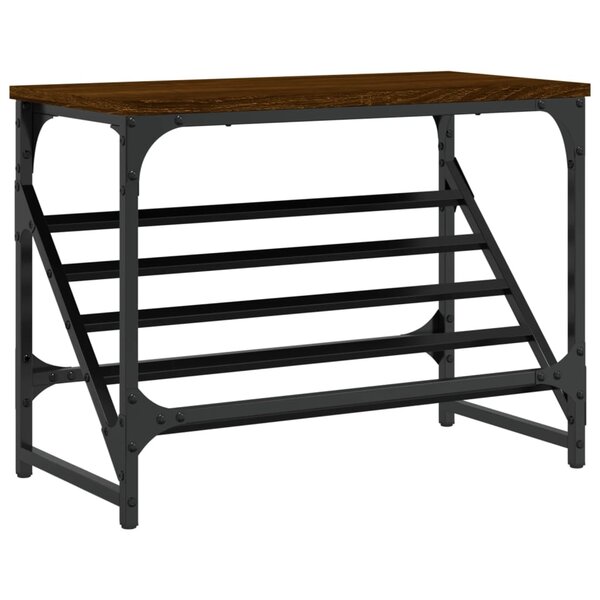 vidaXL Étagère à chaussures chêne marron 60x30x45 cm bois d'ingénierie