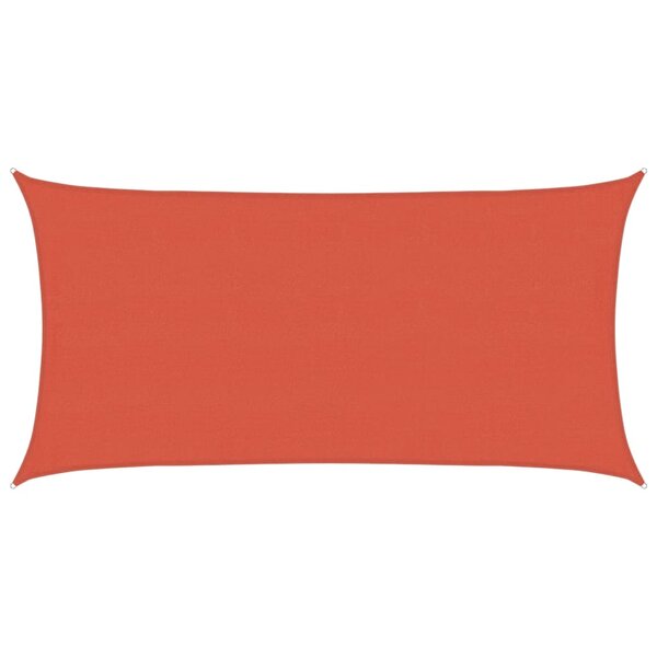 vidaXL Voile d'ombrage 160 g/m² Terre cuite 4x7 m PEHD