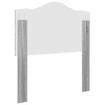 vidaXL Tête de lit Gris Sonoma 75 cm Bois d'ingénierie