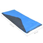 vidaXL Sacs de couchage type enveloppe 2 Pièces Bleu 1 100 g 10°C