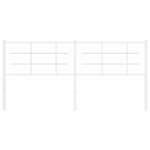 vidaXL Tête de lit de remplacement métal blanc 180 cm