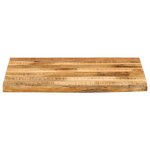 vidaXL Dessus de table 60x60x2 5 cm bord vif bois massif manguier brut