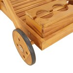 vidaXL Chariot à thé 54x87x90 cm bois massif d'acacia
