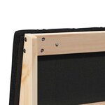 vidaXL Tête de lit capitonnée Noir 120 cm Pin massif