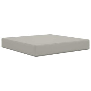 vidaXL Coussin de canapé d'extérieur Gris 60 x 60 x 8 cm Polyester