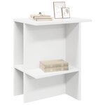 vidaXL Table basse Blanc 40 x 30 x 49 cm Bois d'ingénierie