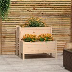 vidaXL Jardinière 84 5x84x75 cm Bois massif de pin