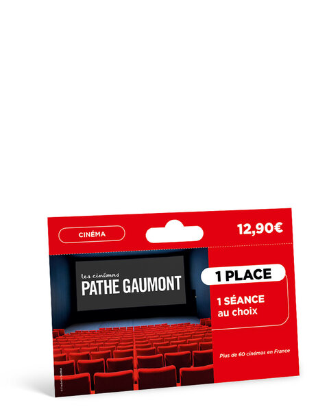 Coffret cadeau - TICKETBOX - Carte Billetterie - Cinéma Pathé Gaumont - 1 personne