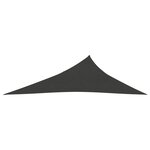 vidaXL Voile d'ombrage 160 g/m² Anthracite 3x4x5 m PEHD