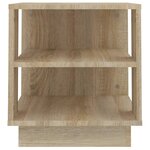 vidaXL Table basse chêne sonoma 40x40x43 cm bois d'ingénierie