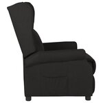 vidaXL Fauteuil inclinable Noir Tissu