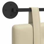 vidaXL Tête de lit suspendue Crème Simili cuir