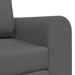 vidaXL Canapé-Lit Gris foncé 148 x 71 x 83 cm tissu