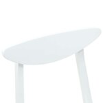vidaXL Chaises de salle à manger 2 Pièces Blanc 42 x 47.5 x 81 cm