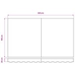 vidaXL Toile de rechange pour store banne 3 5x2 m