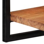 vidaXL Étagères murales 2 Pièces 25x25x35 cm Bois d'acacia et acier