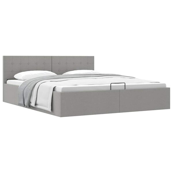 vidaXL Cadre de lit à rangement hydraulique sans matelas 180x200 cm