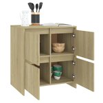 vidaXL Buffets 2 Pièces Chêne Sonoma 70x41x75 cm Bois d'ingénierie