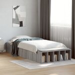 vidaXL Cadre de lit sans matelas sonoma gris 90x190 cm