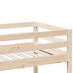 vidaXL Lit superposé 75x190 cm Bois de pin massif
