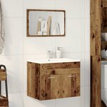 vidaXL Ensemble de meubles salle de bain 2 Pièces bois d'ingénierie