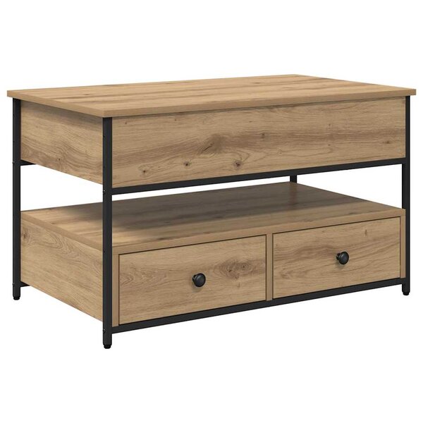 vidaXL Table basse Chêne artisanal 85 x 50 x 50 cm Bois d'ingénierie