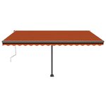 vidaXL Auvent automatique sur pied 400x300 cm Orange/marron