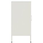 vidaXL Buffet blanc 36x39x79 cm acier laminé à froid