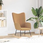 vidaXL Fauteuil relaxant Beige 61 x 78 x 98 cm tissu