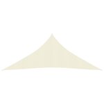 vidaXL Voile d'ombrage 160 g/m² Crème 5x7x7 m PEHD