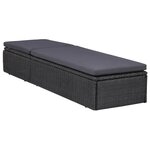 vidaXL Ensemble à manger d'extérieur 11 Pièces Résine tressée Noir