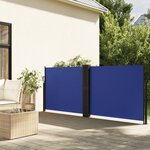 vidaXL Auvent latéral rétractable bleu 120x600 cm