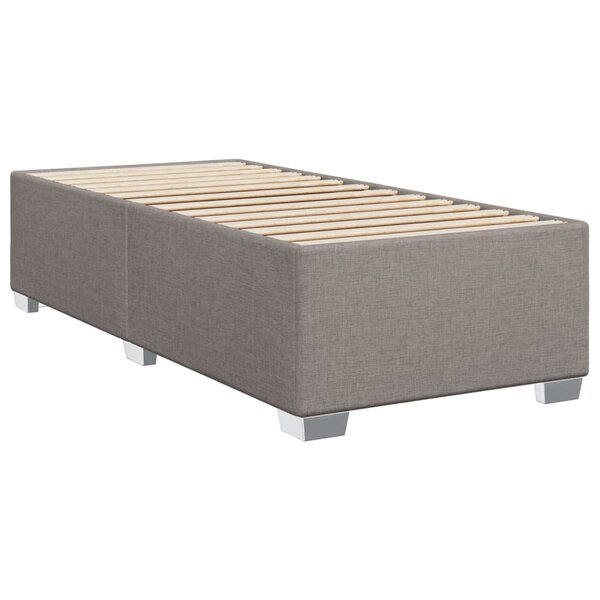 vidaXL Cadre de lit Taupe 100x200 cm Tissu