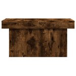 vidaXL Table basse chêne fumé 100x55x40 cm bois d'ingénierie