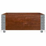 vidaXL Jardinière marron 100x50 cm bois massif de pin