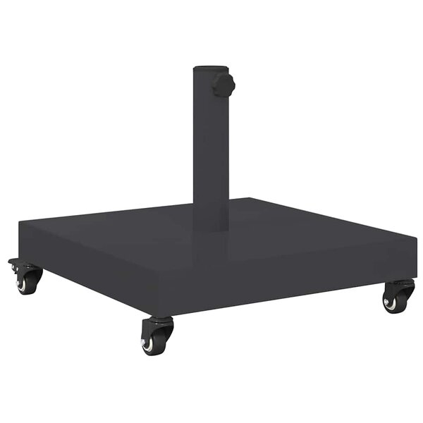 vidaXL Socles de parasol d'extérieur Gris foncé 45 x 45 x 32 cm