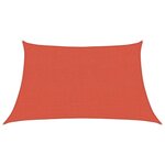 vidaXL Voile d'ombrage 160 g/m² Terre cuite 3/4x2 m PEHD