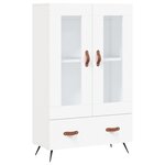 vidaXL Buffet haut blanc 69 5x31x115 cm bois d'ingénierie