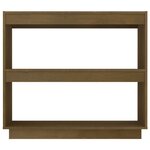 vidaXL Bibliothèque Marron miel 80x35x71 cm Bois de pin massif