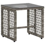 vidaXL Ensemble de meubles d'extérieur 5 pc Gris