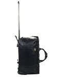 Sac de voyage cabine Travel à roulettes - Cuir Gras- KATANA - 50 CM - 33158-Noir