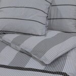 vidaXL Ensemble de housse de couette Gris 220x240 cm Coton