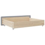 vidaXL Tiroirs de rangement dessous de lit 2 Pièces gris clair