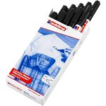 Marqueur Spécial Tissu 8040 Noir Pointe Fine 1 mm x 10 EDDING