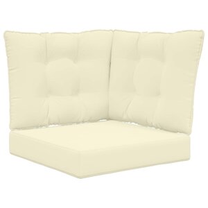 vidaXL Coussin de canapé d'extérieur Polyester Crème 50 5 x 50 5 cm