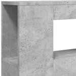 vidaXL Tête de lit à LED gris béton 100x18 5x103 5cm bois d'ingénierie
