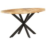 vidaXL Table à manger 140x80x75 cm Bois de manguier massif